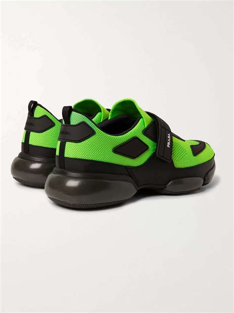 prada velcro strap sneakers|PRADA Cloudbust Mesh, Rubber and Leather Sneakers for Men.